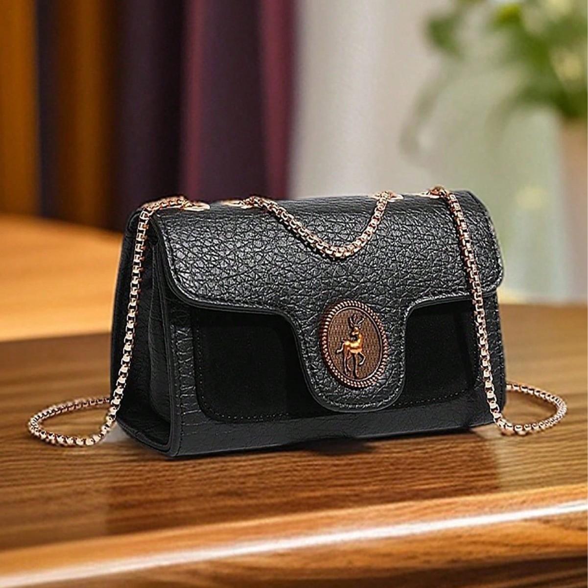 

Crossbody Bag, Small Square Bag, Trendy Casual, Simple Small Chic Wind Checkered Bag, Small Bag чёрный
