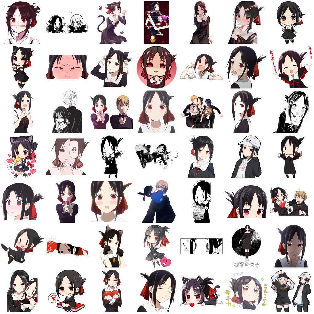 54-Piece Japanese Anime Manga Graffiti Stickers for Suitcases, Skateboards, Water Cups, and Notebooks