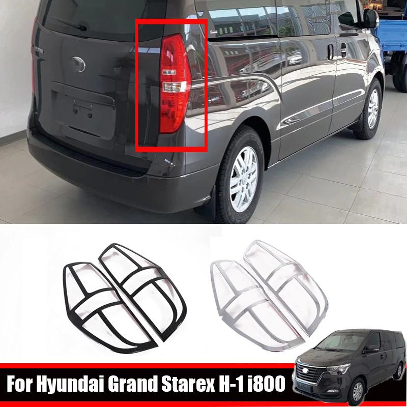 For Hyundai Grand Starex H-1 i800 2018 ABS Chrome Car Rear Tail Light Fog Light Decoration Cover Trim Car Accessories