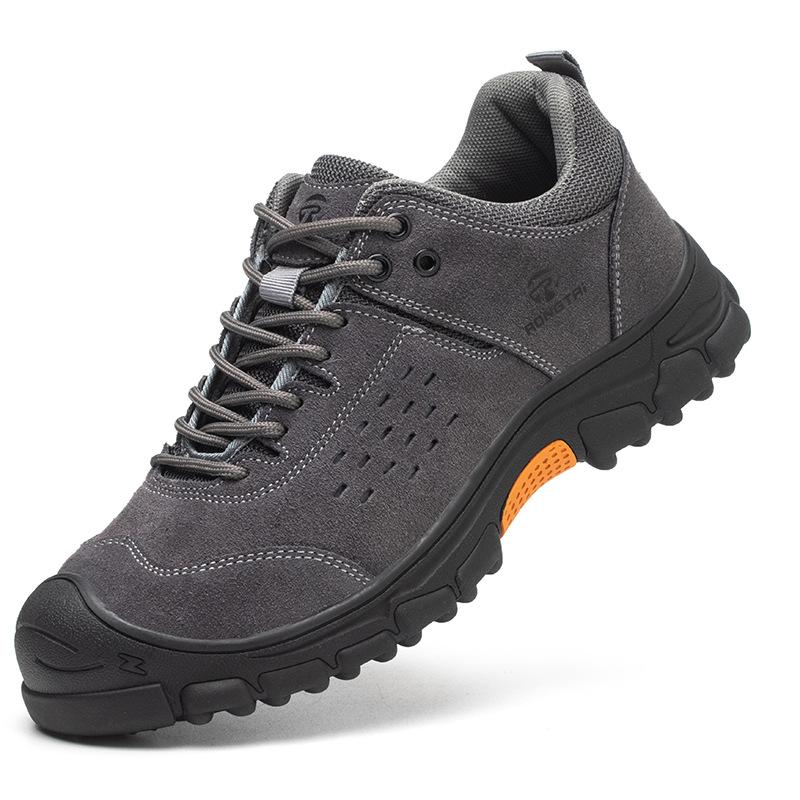 New Men Safety Shoes with Steel Toe Cap Anti-smash Work Sneakers Construction Site Safety Boots Indestructible Welder Protection