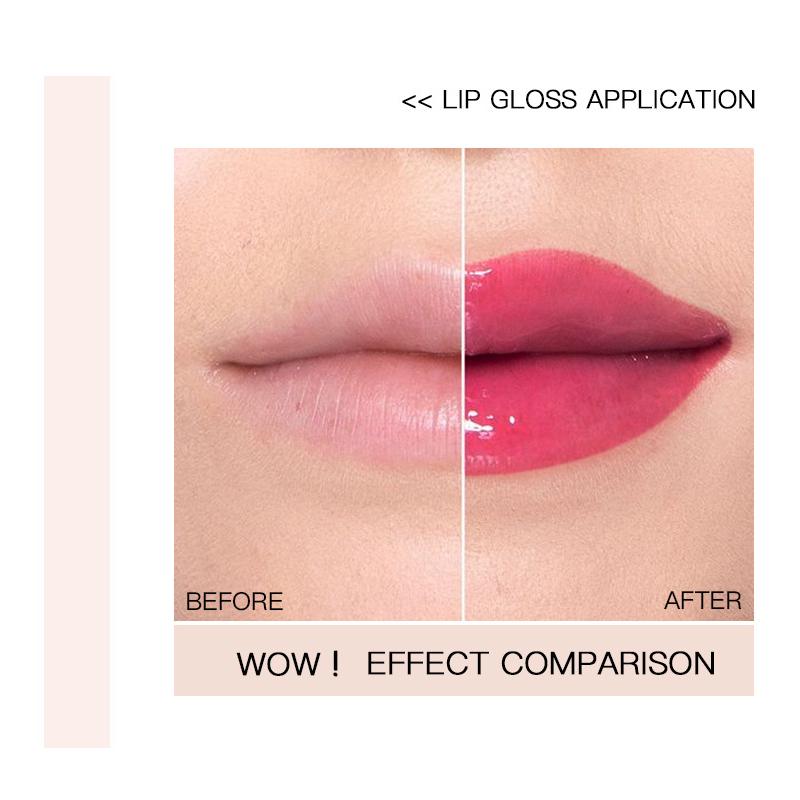 Pudaier Mini Capsule Lip Gloss Moisturizing Transparent Color Changing Lip Plumping Gloss