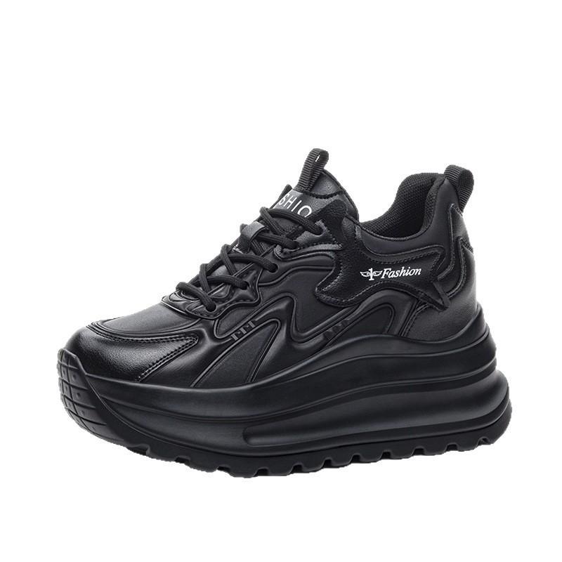 

Women s shoes new cowhide thick baseplate shoes lightweight versatile casual shoes inner height increase versatile women 39