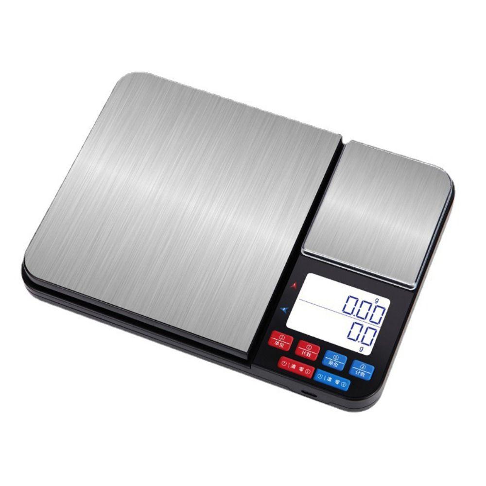 Dual Platform Digital Kitchen Scale 5kg/0.1g-500g/0.01g Jewelry Scale Food Scale Electronic Scale