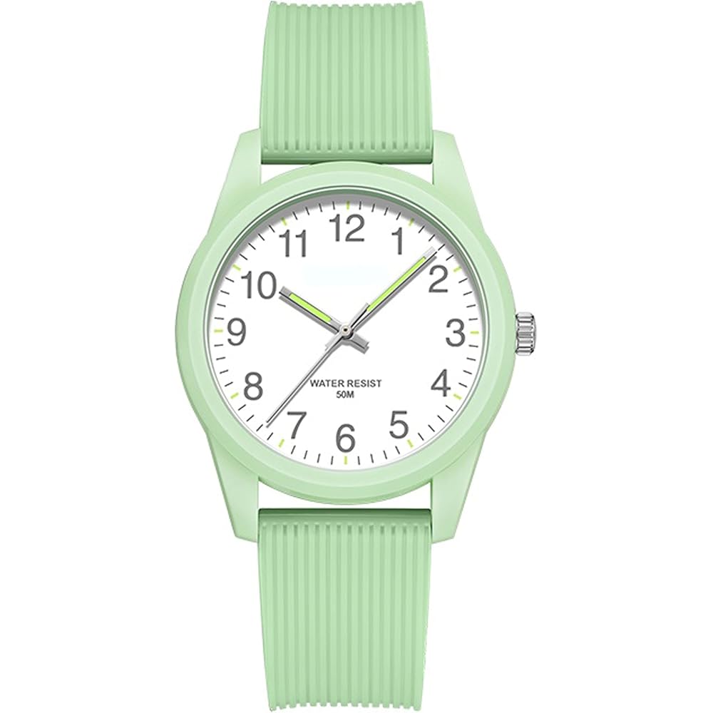 Analog Women s Watch 50M Waterproof Breathable Flexible for Outdoor Daily Use