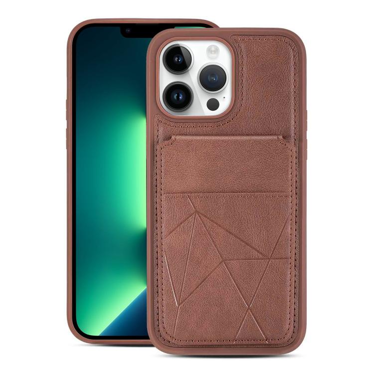 Multifunctional Vertical Flip Card Wallet Holder Vegan Leather Back Phone Case