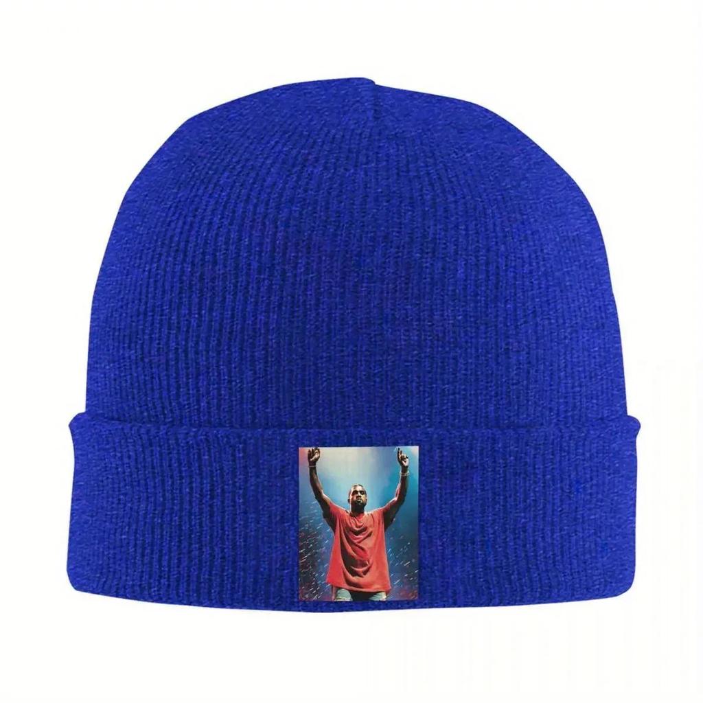 New Praying In God Kanye West Knitted Hat for Women Unisex Beanies Winter Hat Meme Hip Hop Rap Style Warm Melon Cap
