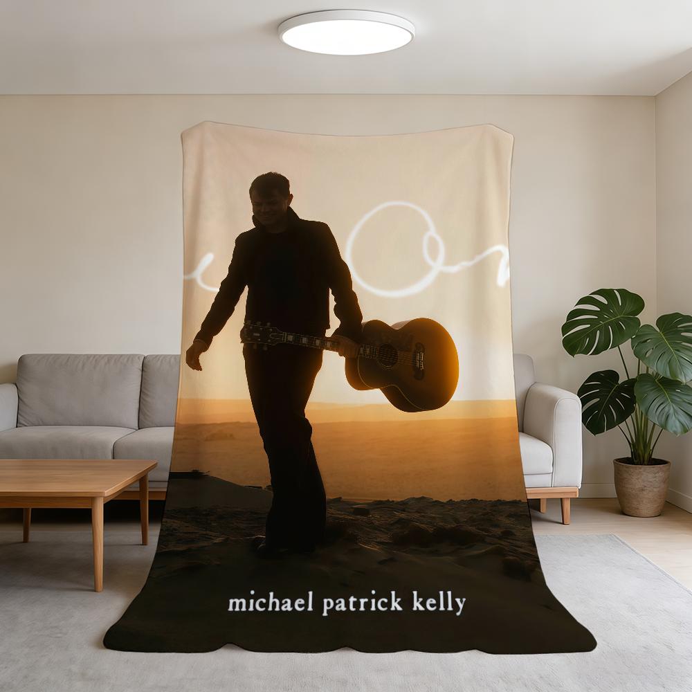 Patrick Decke Super Warm Bequem Plüsch Kelly Überwurfdecke Michael Kind Zuhause Sofa Schlafzimmer Sänger Geschenk 75x90cm black