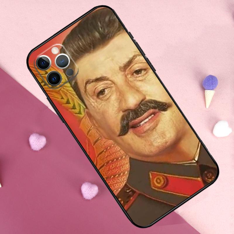 Russian Stalin Ussr Case For iPhone 15 16 14 Pro Max Plus 13 12 Mini 11 Pro Max X XR XS Max 7 8 Back Cover