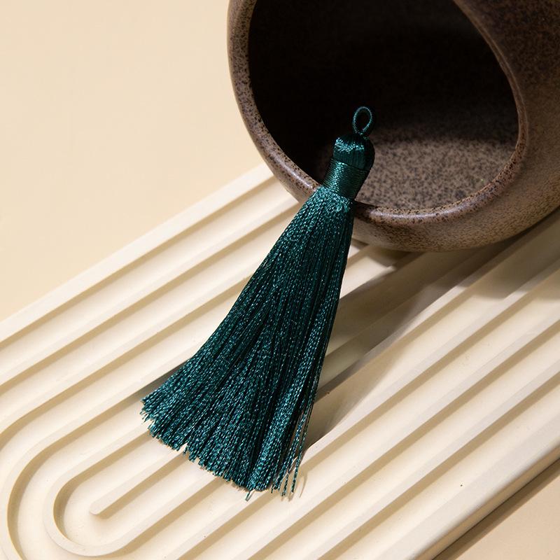 8Cm Pull Circle Fringed Ear Polyester Fringed Antique Hanging Ear Bookmark Sachet Jewelry Accessories Diy Small Pendant