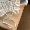 Mesh Transparent Satin Lace-up Corset Sleeveless Slim Crop Tops Suspender Vest  Spring Summer