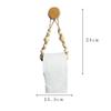 Hand-Woven Toilet Paper Holder with Hemu Beads and Hemp Rope, No-Punch Installation