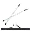 2pcs Camping Tent Poles Aluminum Alloy Adjustable 95 to 235cm Telescopic Canopy Supporting Rods with Storage Bag for