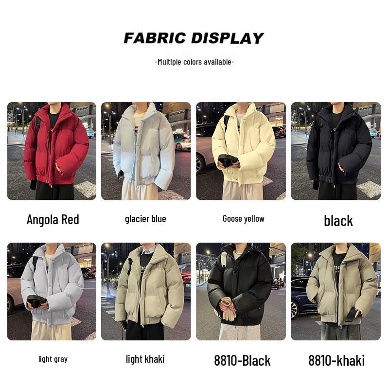 VUUG Men's Stand-Collar Thickened Padded Jacket