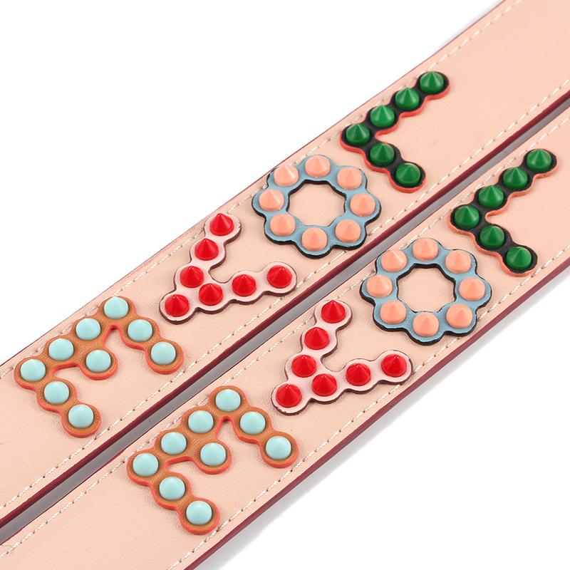 LOVE Letter Cowhide Short Strap | Handheld & Shoulder Leather Handbag Strap