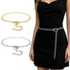 Adjustable Waist Chain Gold Silver Waistband Fashion Metal Chain Belts