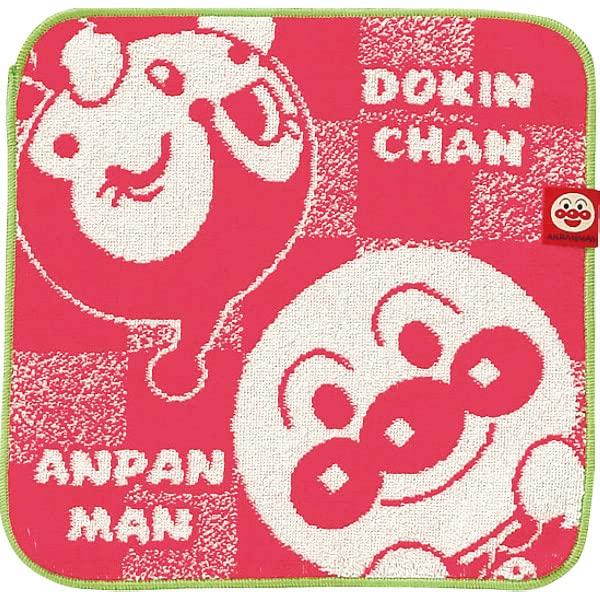 Anpanman Mini Anpanman 25 x 25 1 piece Towel, Red, Approx. cm, AP24051R,
