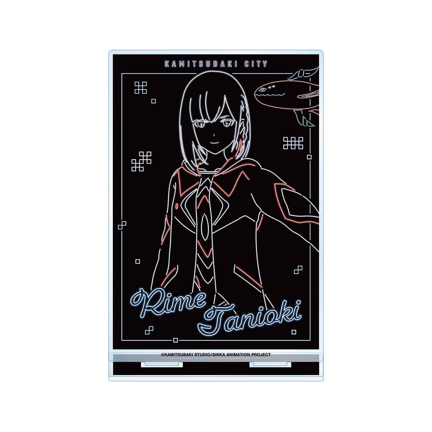 ТВ-аниме «Город Камицубаки на реконструкции». Таники Тануки Глаза Ани Неон Большой Акриловый Стенд версия А