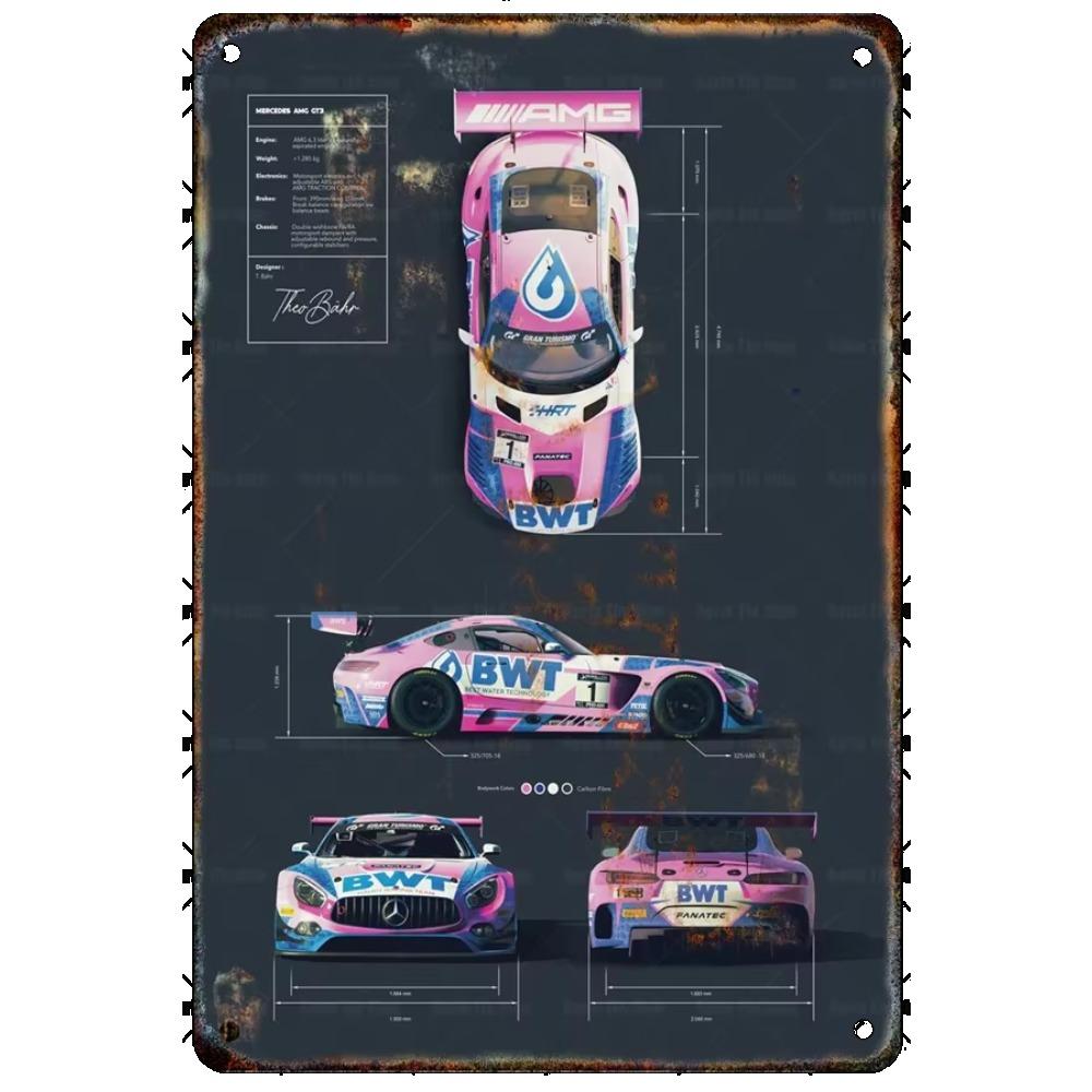 

Модный спортивный автомобиль металлический постер печать современный знак роскошная гоночная жестяная табличка идеально подходит для настенного искусства автоклуба и домашнего декора доска 20x30cm белый