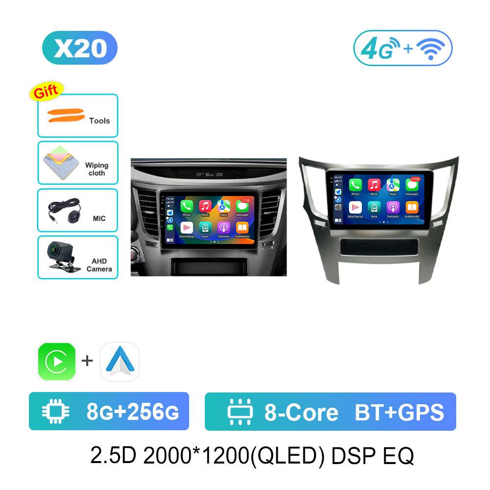 Android 14 Car Video Multimedia Player for Subaru Outback 4 BR Legacy 5 2009 - 2014 GPS DSP Stereo WiFi Bluetooth 4G Auto Tools