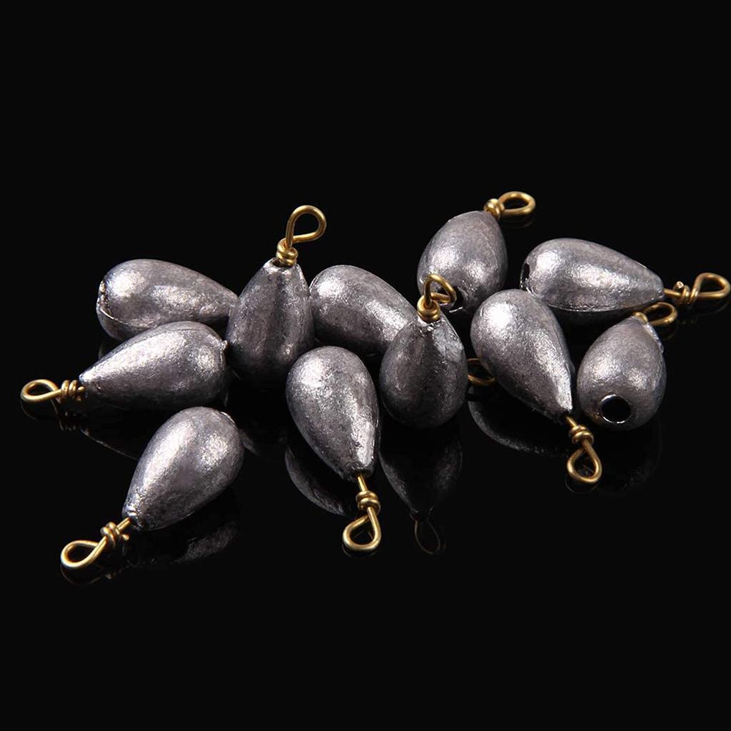 Fishing Weights and Sinkers 54 7 for and Other Fishing Applications Set, Weights, Sizes, 3.5g-28g, Sea, River, Boat,