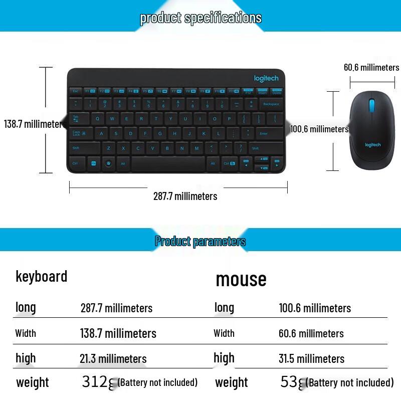 Logitech MK245 Nano Wireless Keyboard and Mouse Combo
