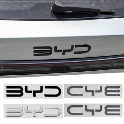 Car Front and Rear Badge Emblem Letters Sticker For BYD Dm Song Seal U Sealion I3 M6 Atto 2 3 Vitre Dolphin Lied Auto Accessory