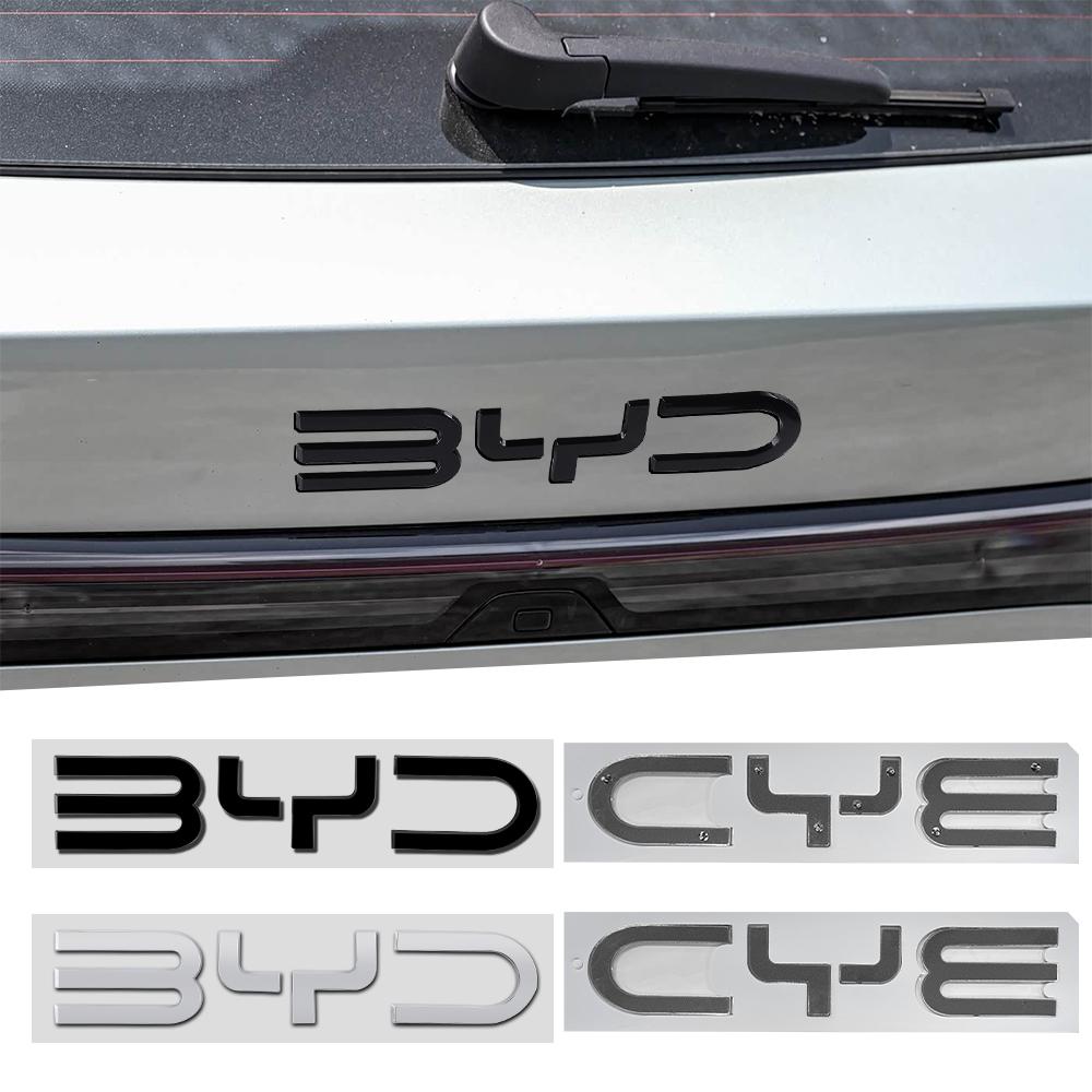 Přední a zadní znaky, písmena, nálepky na auto pro BYD Dm Song Seal U Sealion I3 M6 Atto 2 3 Vitre Dolphin Lied Autopříslušenství
