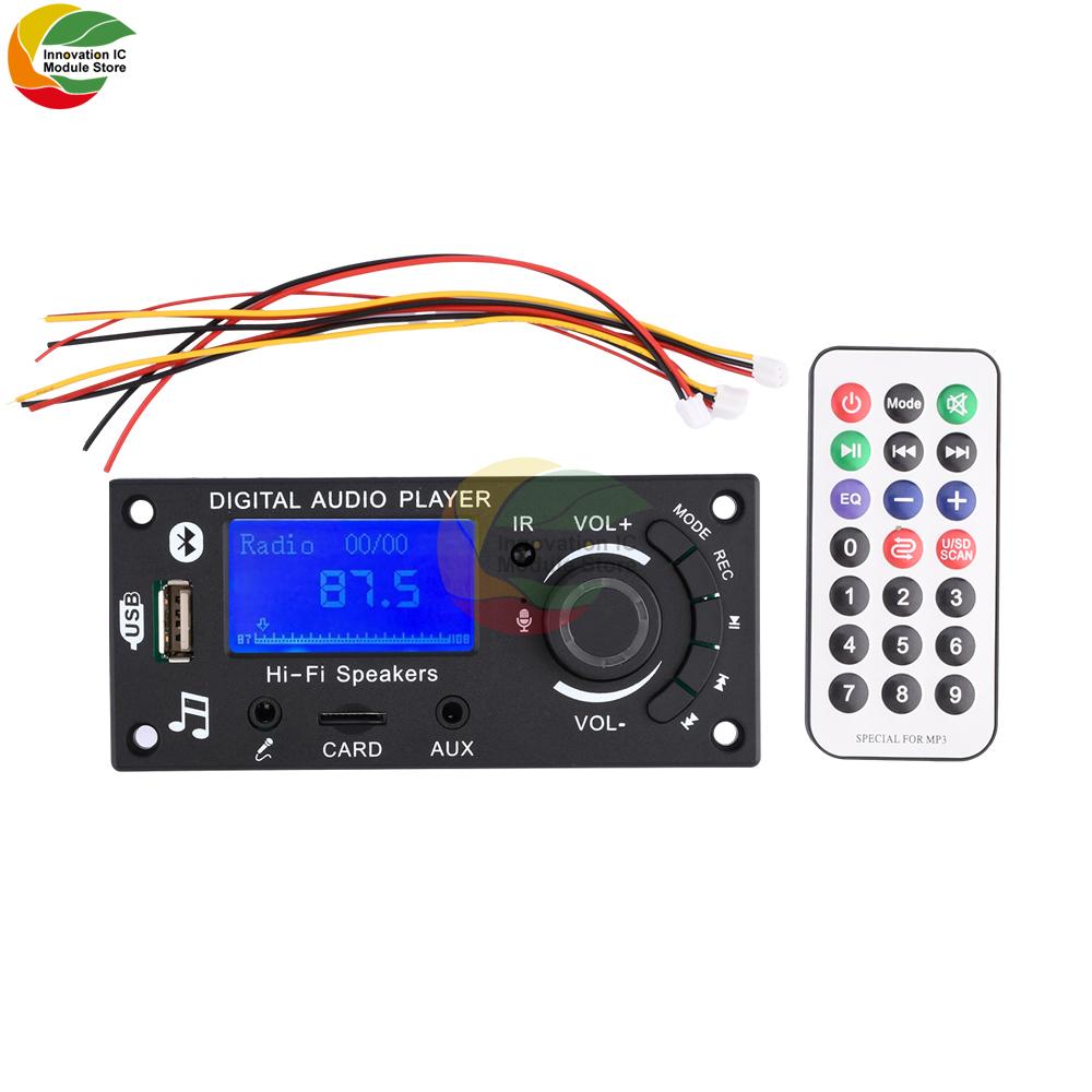 LCD Display Mp3 Decoding Board Bluetooth Module Car Audio Motherboard With FM Radio