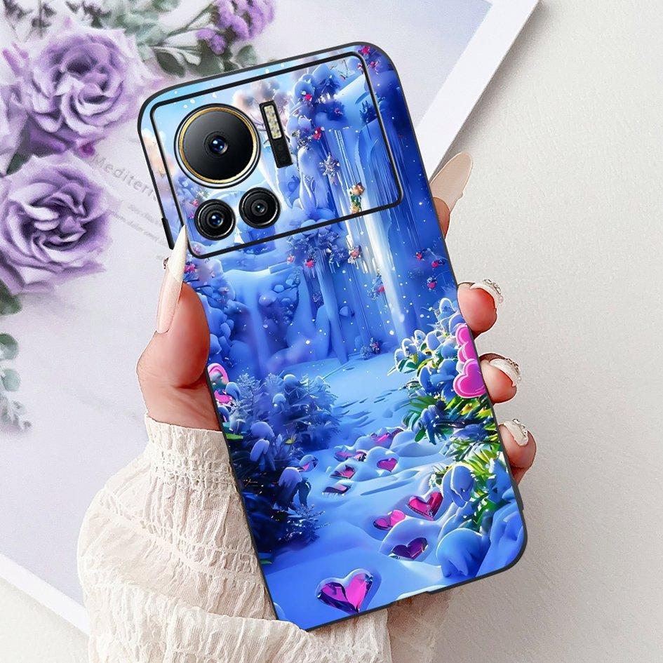 Für Infinix Note 12 VIP Hülle X672 Cover Neue Stilvolle Blume Schmetterling Weiche Silikon Handyhülle Für Infinix Note 12i X6819 Bumper