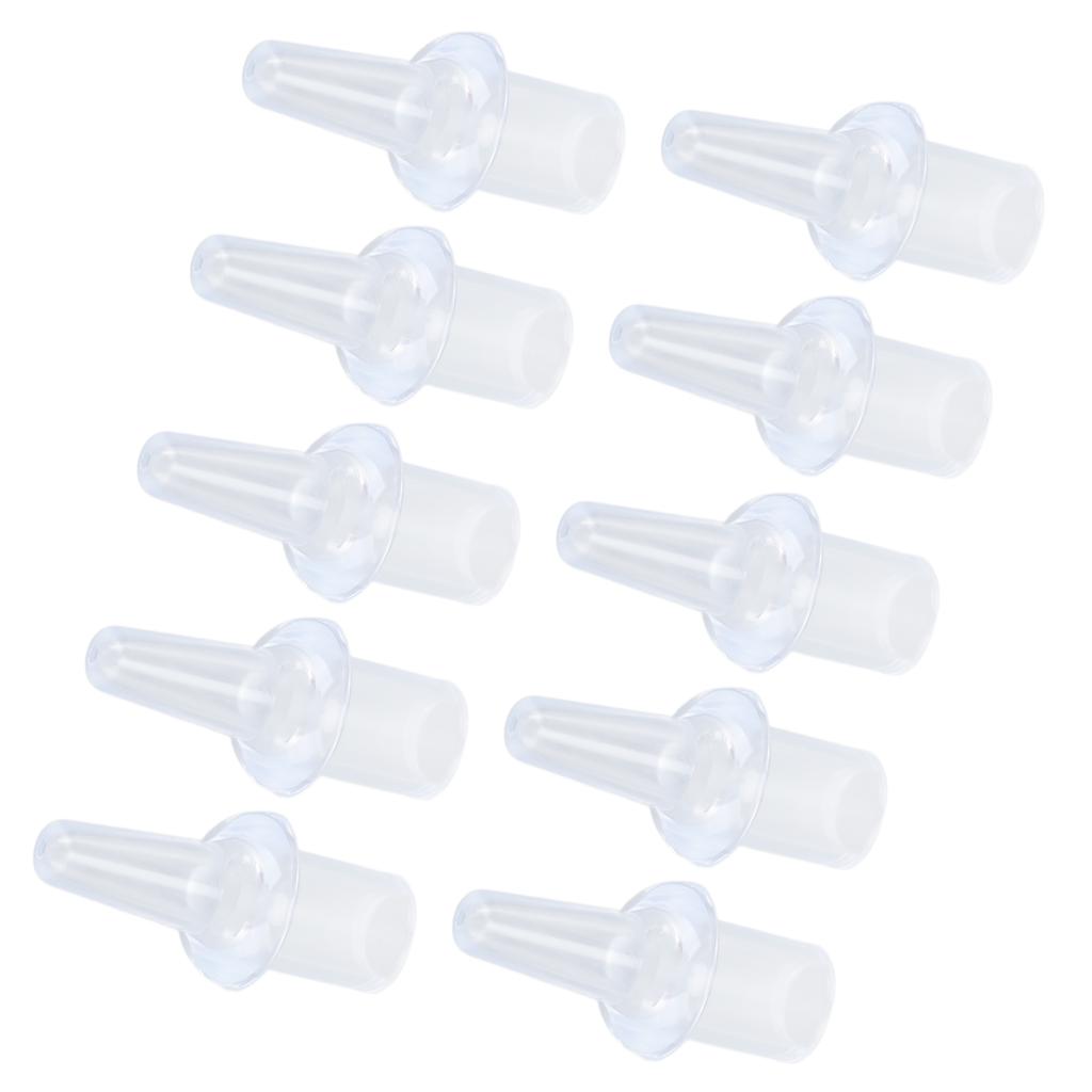 10 Pcs Enema Nozzle Tips Silicone Washable 8mm Inner Diameter Private Flushes Soft Enema