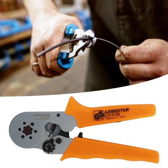 

0,25-6 мм (АВГ24-10) 7-дюймовые шестигранные обжимные клещи, высокая точность, длительный срок службы, регулируемые щипцы для проводов, завод