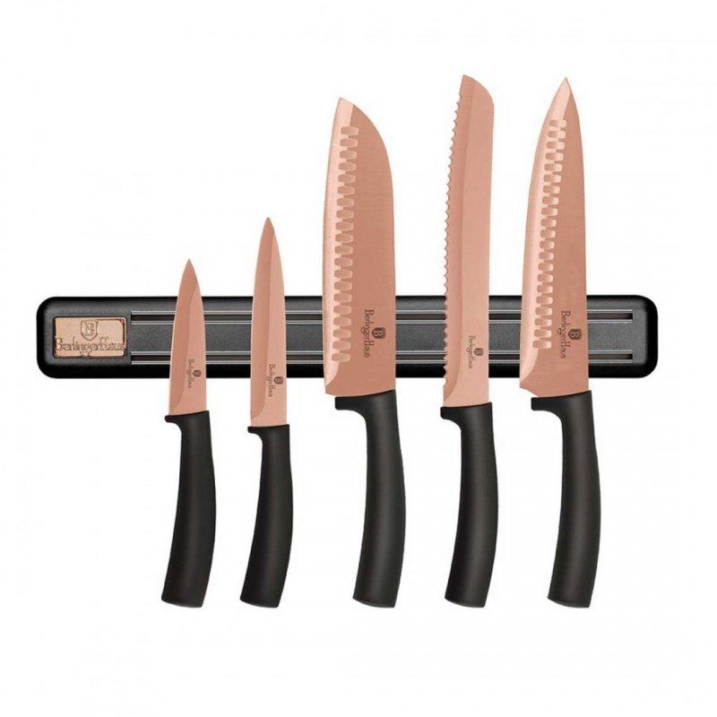 Set of 5 Kitchen Knives with a Strip Berlinger Haus Bh-2614 Rose Gold