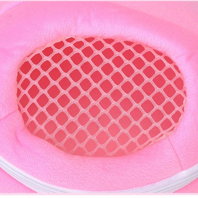 Portable Outdoor Small Pet Carriers Cotton Nest Breathable Mesh Hamster Sling Bag Warm Bag for Squirrel Chinchilla Accesorios