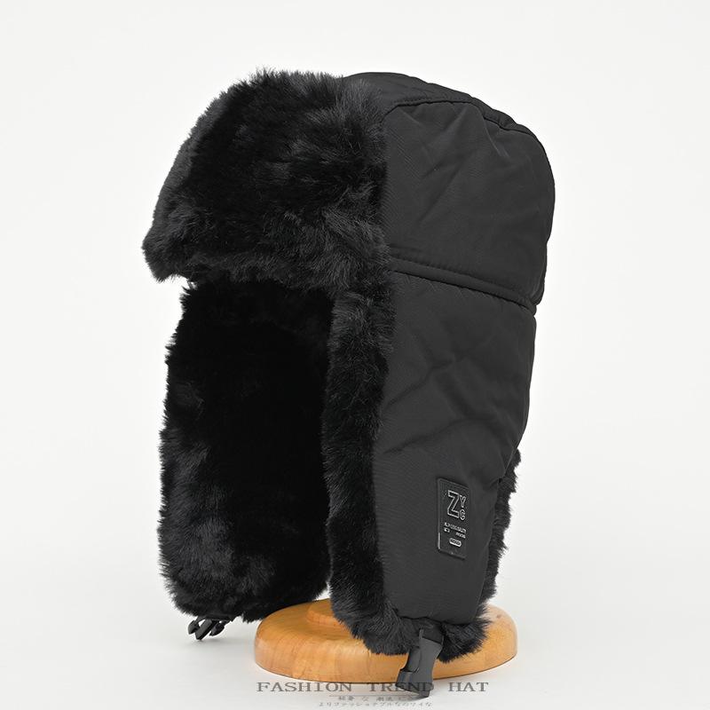 Thunderbolt Hat Men and Women Winter Padded Thickened Ear Protection Cap Cycling Outdoor Ski Ins Warm Cold Cotton Cap