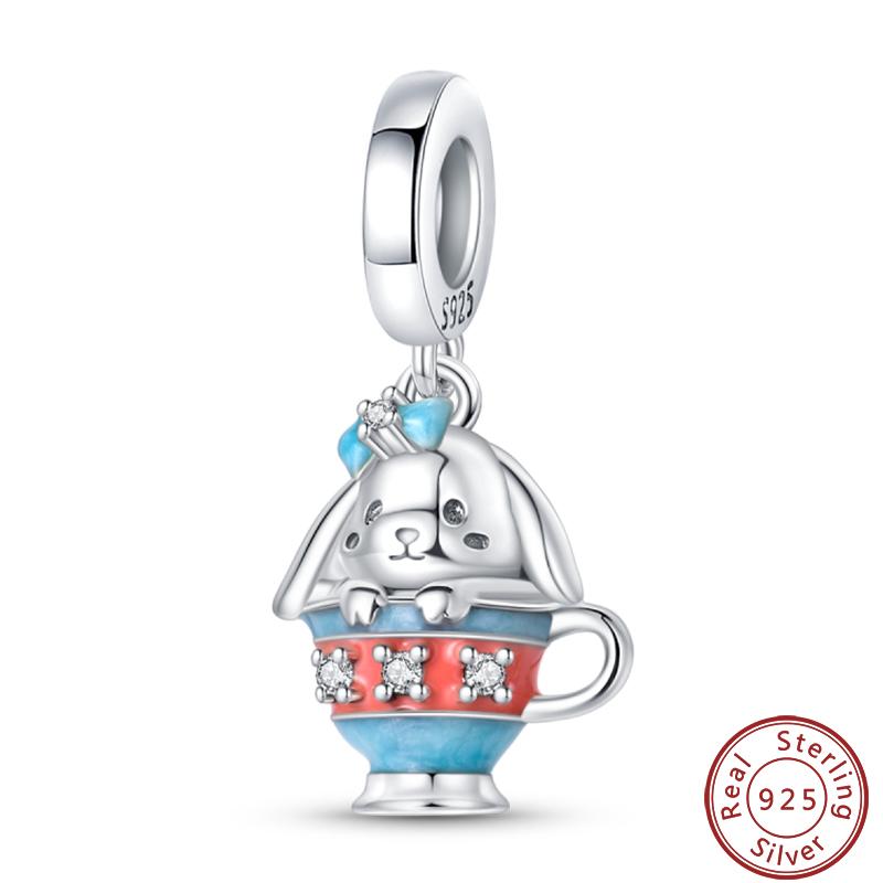 Dessert Afternoon Tea Series Copper Coffee Cake Pizza Fries Sweet Charms Beads 3Mm Diy Fine Jewelry Making