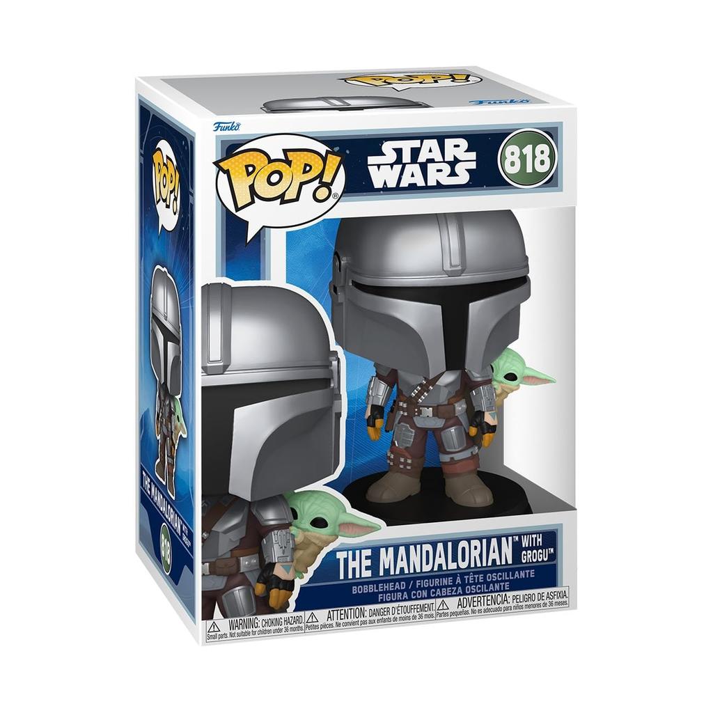 Star Wars The Mandalorian Glogoo Pop! & (back)
