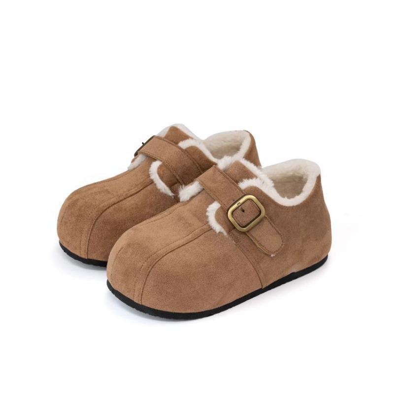 Versatile New Women's Shoes with Fleece Thick-soled Height-increasing Shoes and Casual Shoes