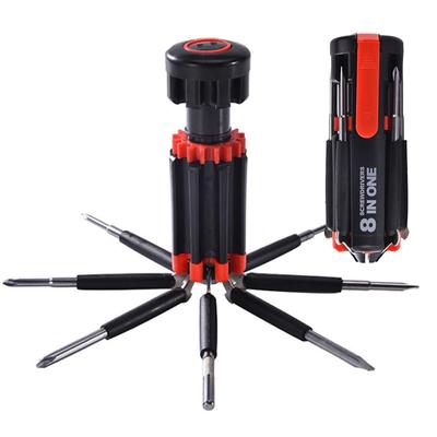 Sady šroubováků 8 v 1 Multifunkční ovladač Univerzální Bity šroubováků Osvětlení Opravy pro domácnost Ruční sada ručního nářadí