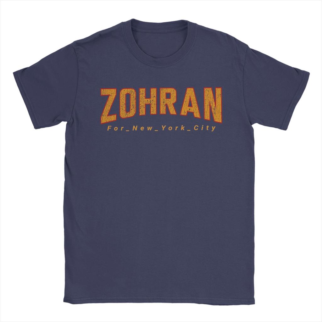 Men T-Shirt Zohran Mamdani for New York City Vintage 100% Cotton Tee Shirt Short Sleeve  T Shirt O Neck Clothes Gift Idea