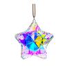 Yousheng 1/6Pcs Faux Crystal Star Suncatcher Decoration Indoor Outdoor Garden Window Wall Hanging Rainbow Maker Clear Five-pointed Star Ornament