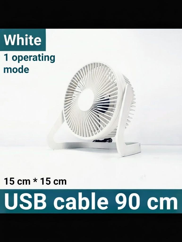 Mini Portable USB Desk Fan | Quiet Table Fan Strong Breeze up to 4m² | Safety Protective Guard for Home Office Women's Day Gift