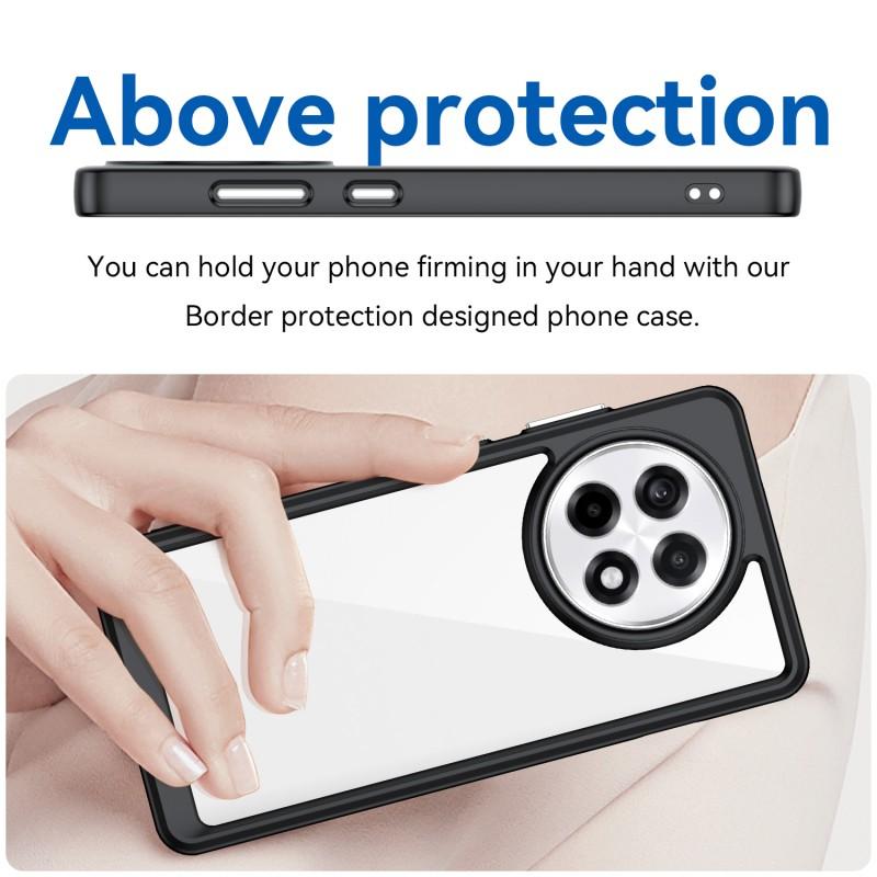 For OnePlus Ace 5 5G/OnePlus Ace 5 Pro 5G Phone Case WANLONFENG XC Series TPU Acrylic Cover with Tempered Glass (Big Lens Hole)