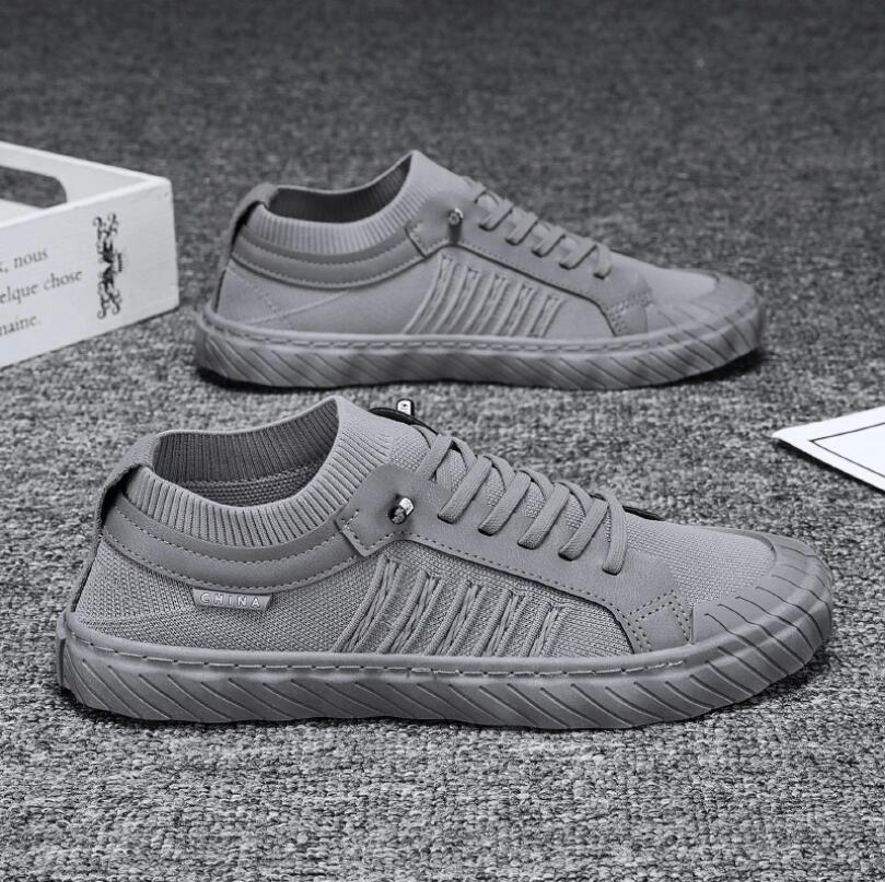 2024New Breathable Cloth Shoes Men's Sneakers Light Trendy Casual Shoes  Weaving Mesh Men's Shoes Versatile Vulcanized Shoes