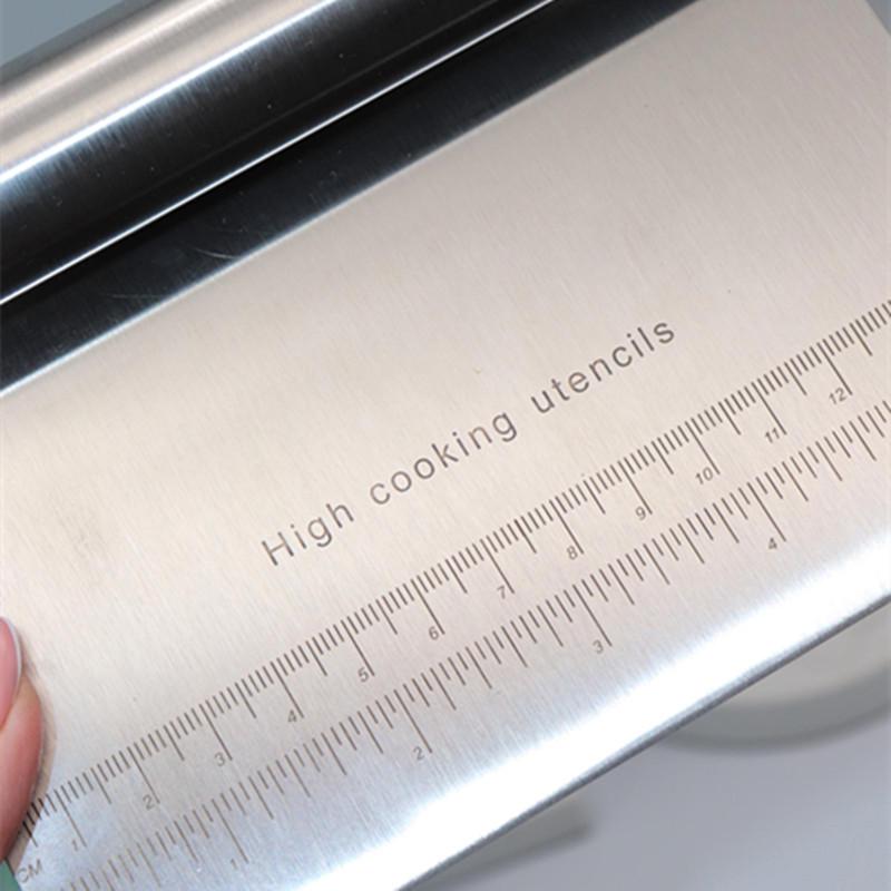 Stainless Steel Dough Scraper Cutter Baking Pastry Spatulas Pizza Dough Scraper Cutter Cake Cutting Tools Kitchen Accessories