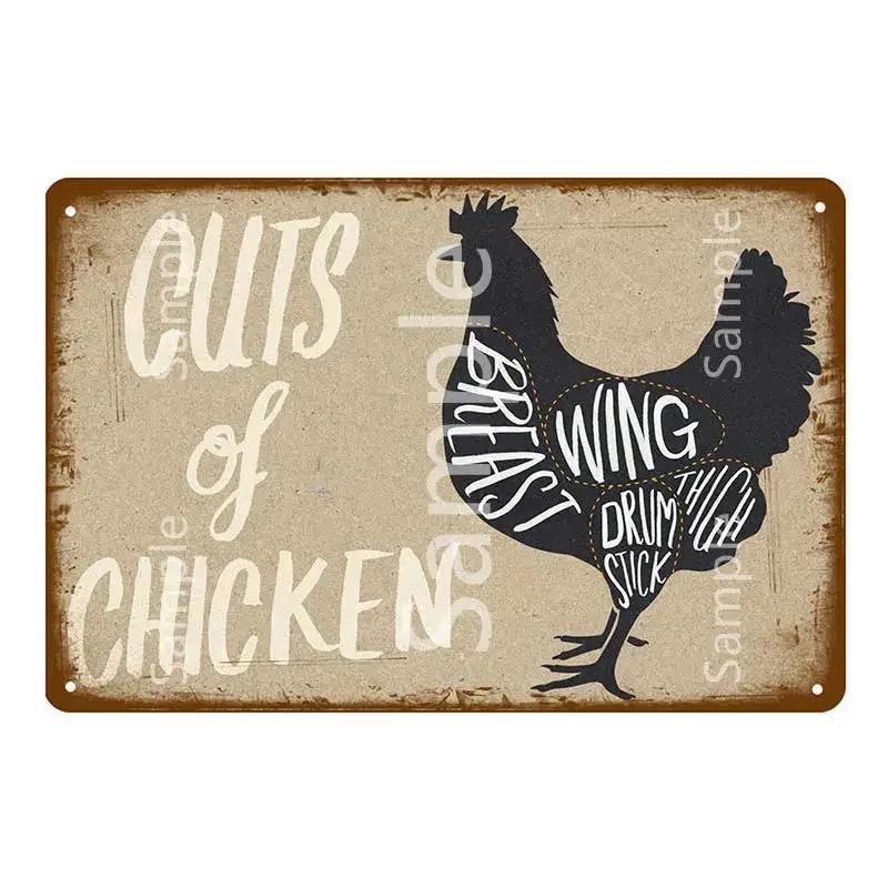 

Свіжа Свинина Схема Розрубу Металеві Знаки Колекція М яса Бляшані Знаки Ретро Живопис Настінна Табличка Кухня Ресторан Домашній Декор Мурал 20x30cm（7.8x11.8inch）