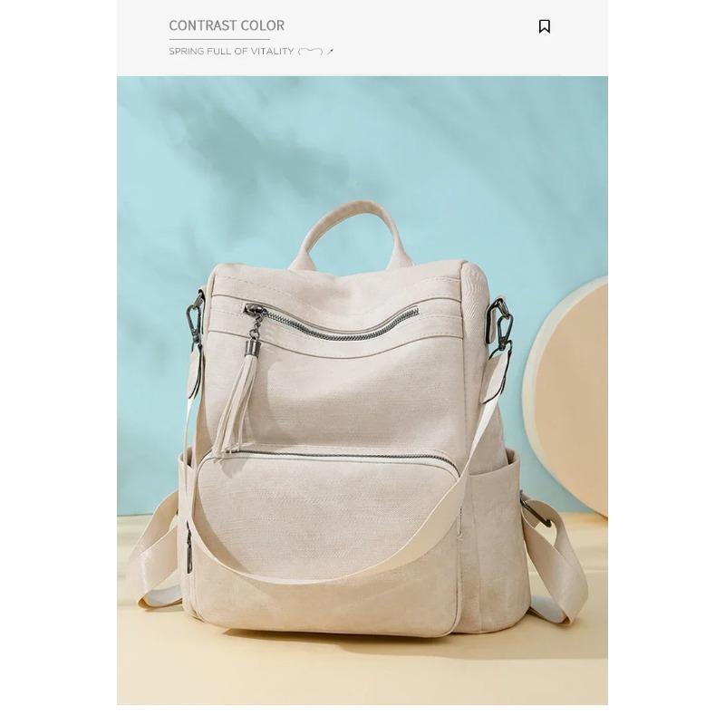 Fashiable PU Women's Casual Classic Multifunctial Backpack 2026 New Niche Design School Bag Unisex Backpack Bolso De Mujer