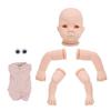 21inch Reborn Doll Kit Unpainted Large Eyes DIY Baby Girl Doll Parts Adorable Child Gift