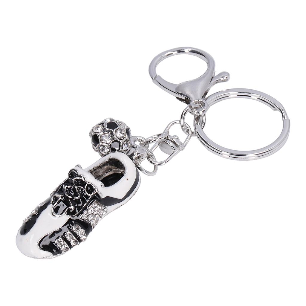 Rhinestone Keychain Cute Exquisite Sneaker Shape Bag Purse Decorative Pendant Ornament Accessories