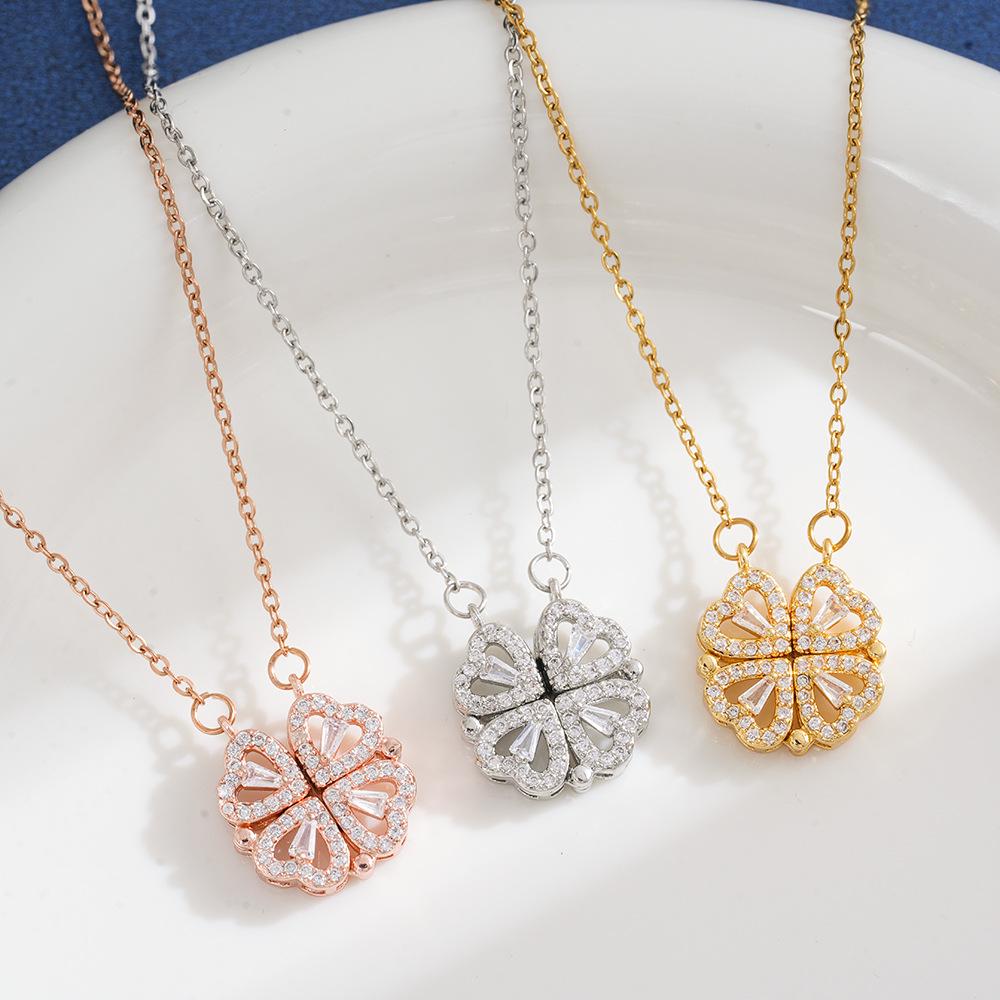 High-End Unisex Four-Leaf Clover Necklace - Trendy & Versatile 2026 Style for Women