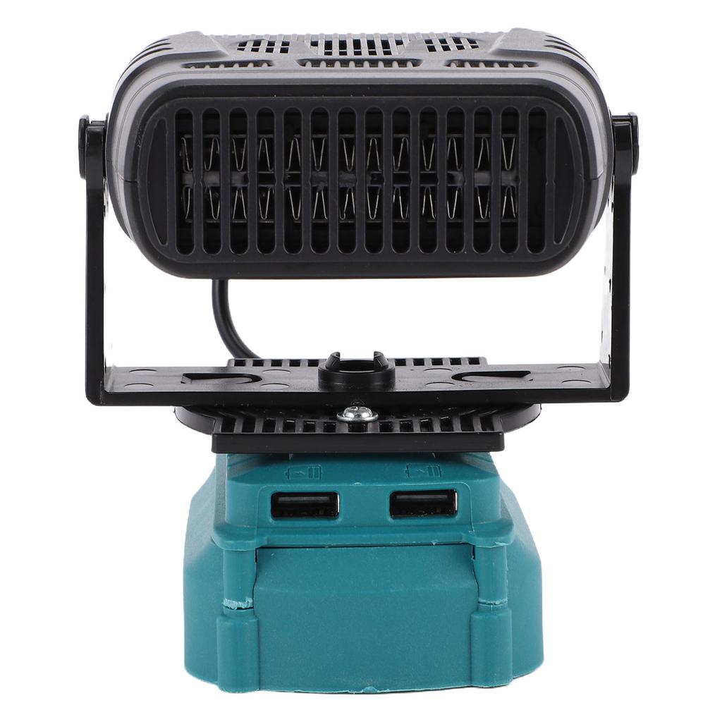 Konstanter Temperatur-Raumheizer Passend für BL1850 Lithium-Ionen-Akku 200W Tragbarer Heizlüfter mit Dual-USB-Anschlüssen 2 Temperatureinstellungen